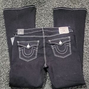 True Religion Women's Dark Flare Jeans